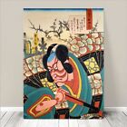 Japanese Kabuki Art CANVAS PRINT 8x12" Ichikawa Danjuro Kunichika #197