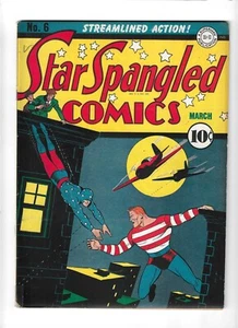Star Spangled Comics 6 Fine Minus [1942] DC Comics More Fun Collection - Imagen 1 de 3