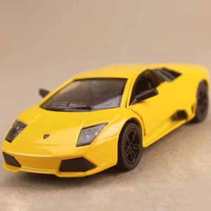 2006 Yellow Lamborghini Murcielago LP640 1:36 Die-Cast Scissor Doors Pull Back - Picture 1 of 7