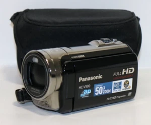 MINT Panasonic HC-V500 Full HD 3D 50x Zoom Camcorder (BODY ONLY) - READ! - Picture 1 of 10