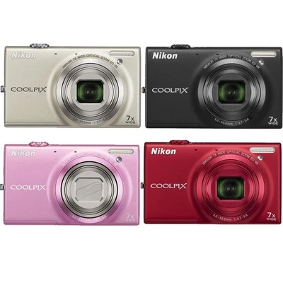 Nikon COOLPIX S6150 CCD Digital Camera 16MP 7x optical zoom, 2.7" LCD,Auto Focus - Image 1 of 4