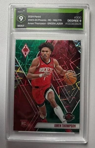 2023 Panini Phoenix #300 Amen Thompson Rookie Green Lazer 🔥 140/175 Grad 9🔥 - Bild 1 von 2