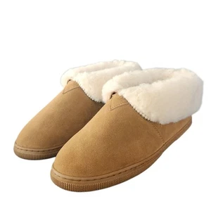 Bearpaw Brown Suede Leather Boot Slippers Men's 9 Comfort - Picture 1 of 11