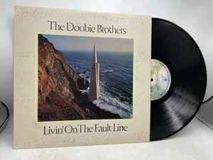 The DOOBIE BROTHERS - Livin On The Fault Line 1977 W/ INSERT AUST Warner Bros LP - Picture 1 of 8