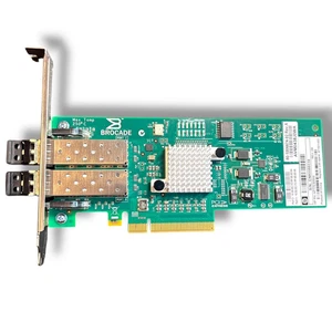 HP Brocade 825 8 Gb Doble Puerto Fibre Channel HBA PCIe SFP+ 571521-001 AJ718A - Imagen 1 de 7
