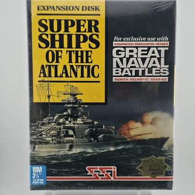 Great Naval Battles: Super Ships of the Atlantic, 1992, Big Box, New & Sealed - Image 1 of 4