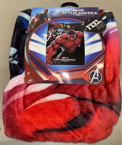 Marvel Captain America Our Captain Silky Soft Touch Throw Blanket New 46" x 60" - Picture 1 of 4