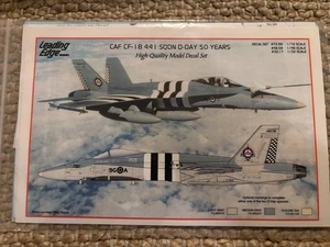 LEADING EDGE DECALS # 48-59 1:48th SCALE RCAF F-18 50 YEAR ANIV D-DAY DECAL - Picture 1 of 2