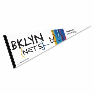 Brooklyn Nets City Edition Full Size Pennant Flag Banner - Picture 1 of 4