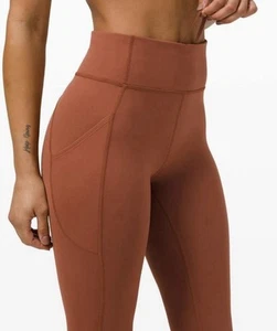 Lululemon Women's Invigorate 28” Tight LW5DJ5S DKTE  Size 4 Terracotta - Picture 1 of 12