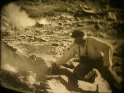 16mm Soviete education " Geysers and hot springs " Film b/w Movie Volcano - Image 1 of 4
