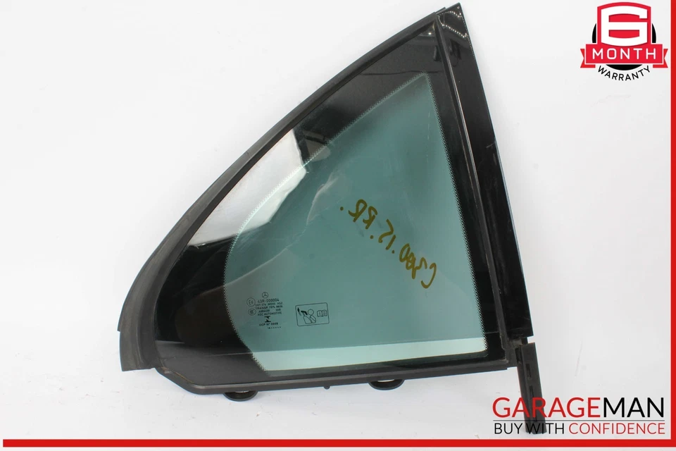 15-20 Mercedes W205 C300 C350e C400 Rear Right Side Quarter Window Glass OEM - Image 1 of 4