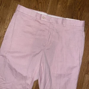 NWT Lauren Ralph Lauren Men Neville Flat Front Pink  Pant SZ 34” x 30” - Picture 1 of 11