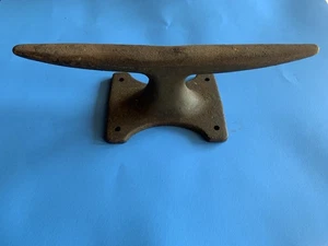 Vintage Cast Iron Boat Cleat Nautical Maritime Tie Down 15” Long Antique Iron TB - Picture 1 of 4