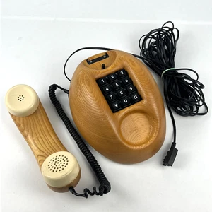 Fernsig DFeAp Oslo Tastentelefon Holztelefon Elefantenfuß Vintage 1980er Jahre - Bild 1 von 12