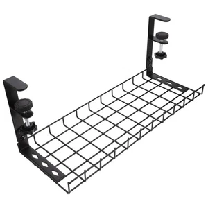 Wire Storage Rack Cord Organizer Cable Management under Desk Tray - Picture 1 of 12