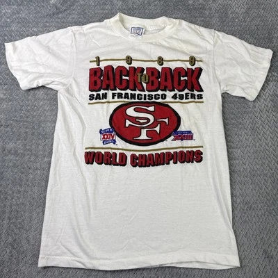 Camisa vintage del Super Bowl de los 49ers de San Francisco talla pequeña 17x25 1989 Foto 1 de 4