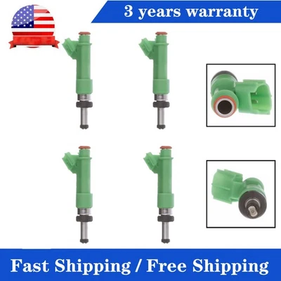 4 件燃油喷射器适用于丰田凯美瑞 10-17 Rav4 Highlander 2009-2018 Sienna 11-13 — 第 1/4 张图片