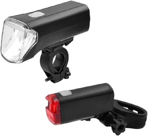Fischer Fahrrad Beleuchtungs Set 70/30/15 Lux Front- und Rückleuchte IP44 - Bild 1 von 5