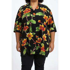Camisa floral con botones estampado tropical talla grande 6XL de ASOS DESIGN - Imagen 1 de 7