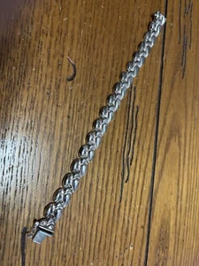 Vintage Sterling Silver Arrowhead Design Link 7.5 Inches Bracelet Milor - Picture 1 of 8