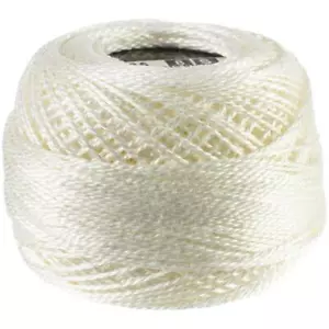 DMC Pearl Cotton Ball Size 8 87yd - White, 116 8 Blanc - Picture 1 of 2