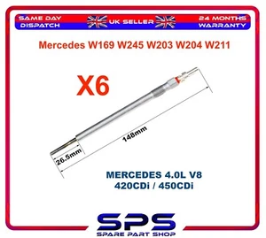 Set 6x candelette per Mercedes W169 W245 W203 W204 W211 W16 0011595001 - Foto 1 di 3