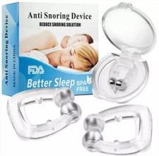 Pak De 4Silicone Nose Clip Magnetic Anti Snore Stopper Snoring Silent Sleep Aid