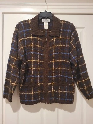 CÁRDIGAN JERSEY VINTAGE AÑOS 80 JANTZEN BOUCEL TEJIDO MUJER TALLA L Foto 1 de 3