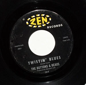 BUTTONS & BEAUS 60s Girl Grp R&R 45rpm Twistin Blues/Never Leave Your Sugar HEAR - Picture 1 of 2