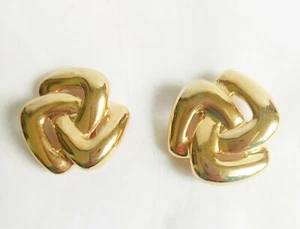 Fermascarpe rotonde vintage anni 90 fibbia ciondolo scarpa donna accessorio metallo dorato - Foto 1 di 7