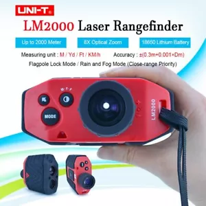 UNI-T Golf Rangefinder 2187 Yards Laser Distance Finder with Slope Flag-Lock Spe - Picture 1 of 6