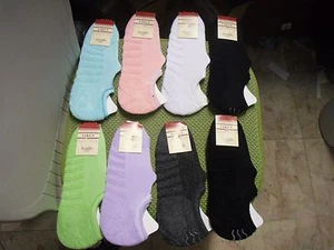 8 Pairs Women's Invisible Fashion Cotton Socks Assorted Color One Size Fits - Picture 1 of 1