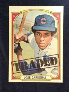 1972 Topps #757 Jose Cardenal Cubs NM-MT High # Traded Rare Free Shipping - Picture 1 of 2