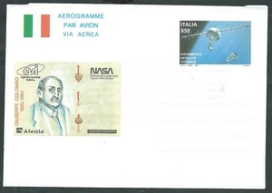 1992 ITALIA AEROGRAMMA SATELLITE TETHERED - PP - Picture 1 of 1