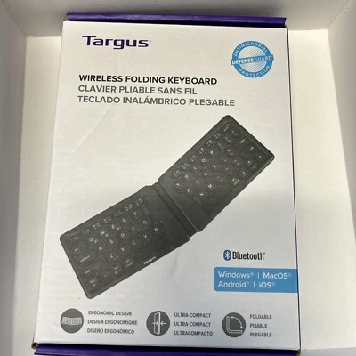Targus Ergonomic Foldable Bluetooth Antimicrobial Keyboard AKF003 - Image 1 of 4