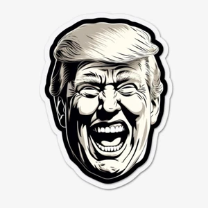 Autoaufkleber Sticker Lustiger Donald Trump Aufkleber - Bild 1 von 1