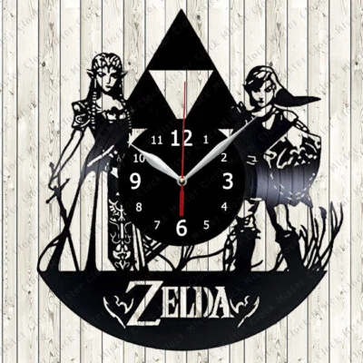 Zelda Vinyl Record Wall Clock Decor Handmade 465 - Image 1 of 4