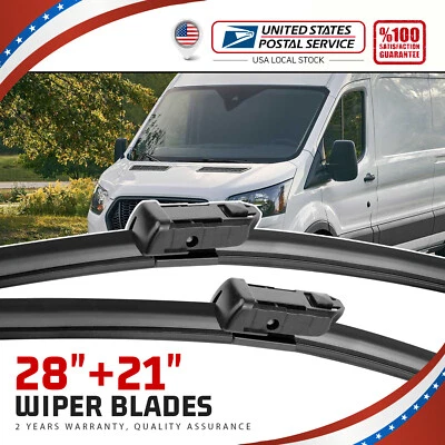 Limpiaparabrisas 28" 21" apto para Ford Transit-250 2015-2021 (juego de 2) Foto 1 de 4