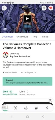 THE DARKNESS VOL 3 KICKSTARTER MARC SILVESTRI BRETT BOOTH ALEX KONAT DALE KEOWN. - Image 1 of 4