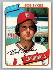 1980 Topps #223 Bob Sykes St. Louis Cardinals Baseball Card