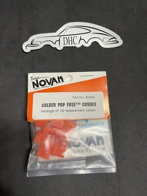 Novak Vintage Peça de Carro de Controle Remoto # 5605 Capas de Fusível Pop de Solda (10) com Folha de Decalque - Imagem 1 de 3