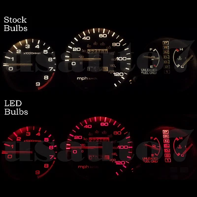 NEW Dash Instrument Cluster Gauge RED LED LIGHT BULB KIT Fit 86-89 Acura Integra - Image 1 of 4