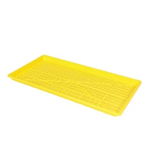 SUNPACK 10” x 20” Heavy Duty Mesh Plastic Seed Starting Tray, Yellow, 1" - Picture 1 of 3