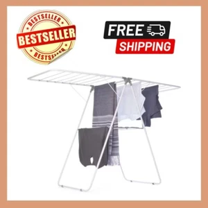 Winged Airer Rack Clothes Drying Foldable Laundry Dryer Stand Indoor-outdoor - Picture 1 of 5