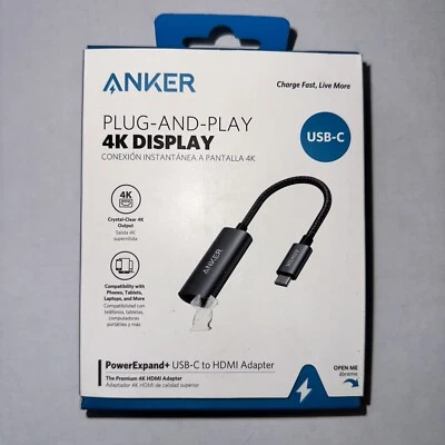 NEW Anker PowerExpand+ USB-C to HDMI Adapter Plug And Play 4K - Image 1 of 4