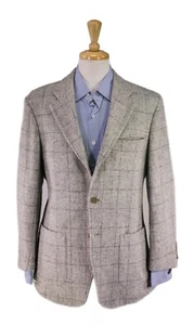 Timothy Everest x Harris Tweed Gray Windowpane Patch Pocket Coat Blazer 40S - Picture 1 of 11
