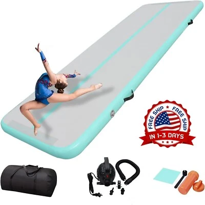 Colchoneta Inflable Para Gimnasia Con Aire Pista De Gimnasia, 9,84FTx 3,3FTx 4" - Image 1 of 4