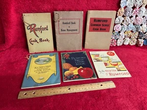 Lot of 6 Vtg Mini Rumford Cookbooks - Picture 1 of 24