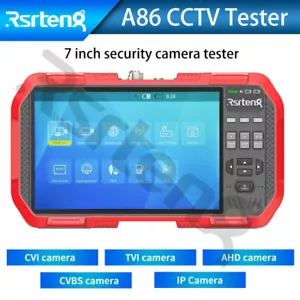 Rsrteng A86 4K IP CCTV tester monitor tester AHD CVI TVI WIFI POE DMM OPM - Foto 1 di 12